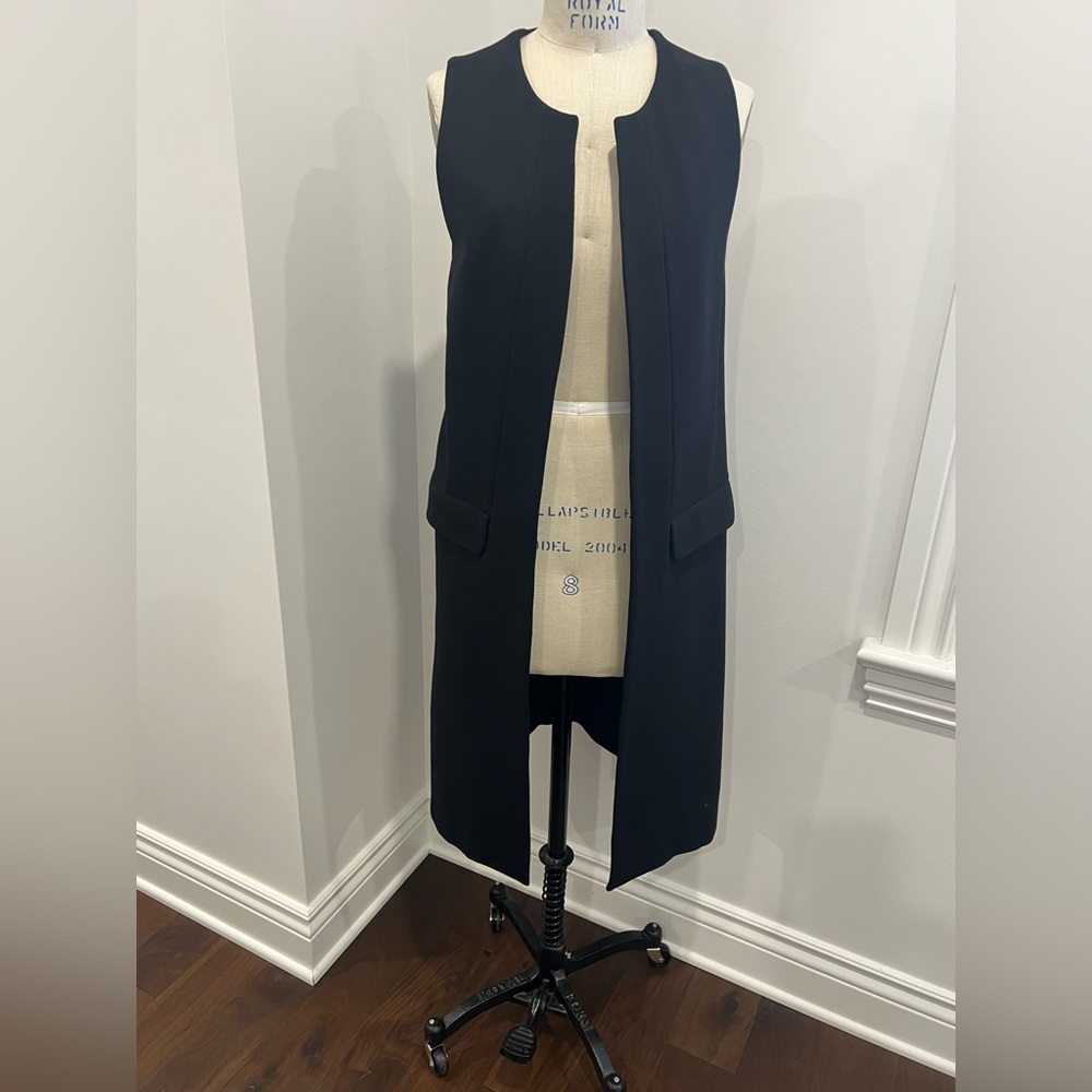 L.A.M.B. Black long Sleeveless Vest